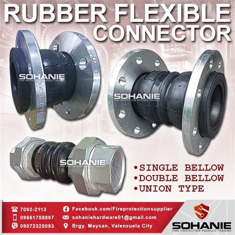 Rubber Flexible Connector Single Bellow Double Bellow Union Type