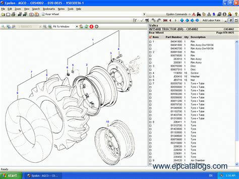 Valtra AG Tractors Spare Parts Catalog Download