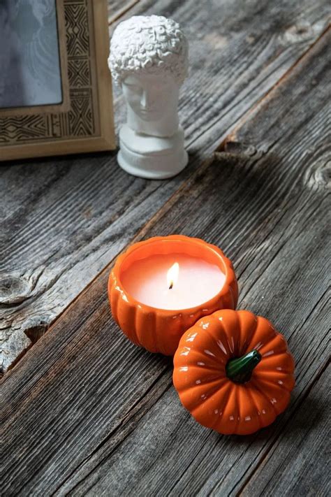 Pumpkin Candle Holder Scented Candle Ceramic Pumpkin Ceramic