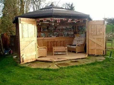 Outside Enclosed Patio Ideas Man Cave Bar Shed Outdoor Barshed