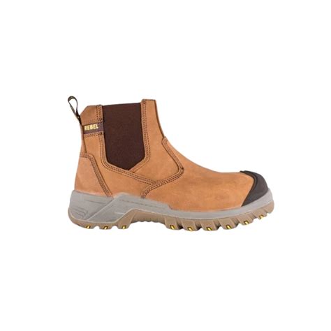 Rebel Crazy Horse Safety Boot Stc Tan