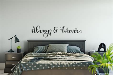 Always And Forever Vinyl Wall Decal Bedroom Wall Decal Etsy