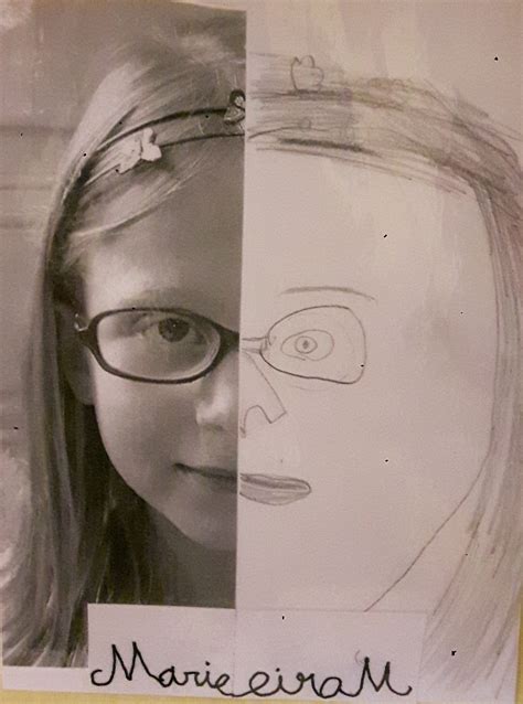 Le Portrait Ecole Fleurie Classe Ce1 Ce2