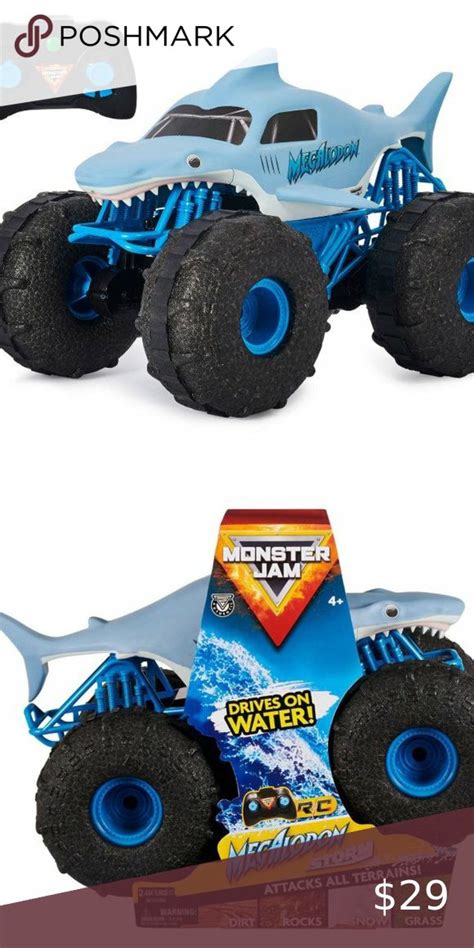 Monster Jam Official Megalodon Storm All Terrain Remote Control Monster