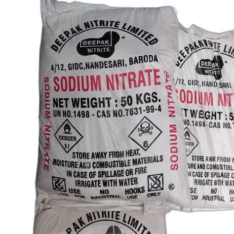 Sodium Nitrate Chemical Packaging Size 50 Kg At Rs 55 Kg In New Delhi