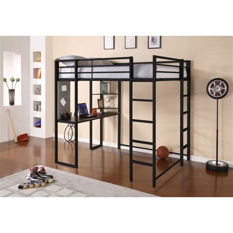 Dhp Abode Full Loft Bed Black Bunk Beds And Loft Beds At Hayneedle