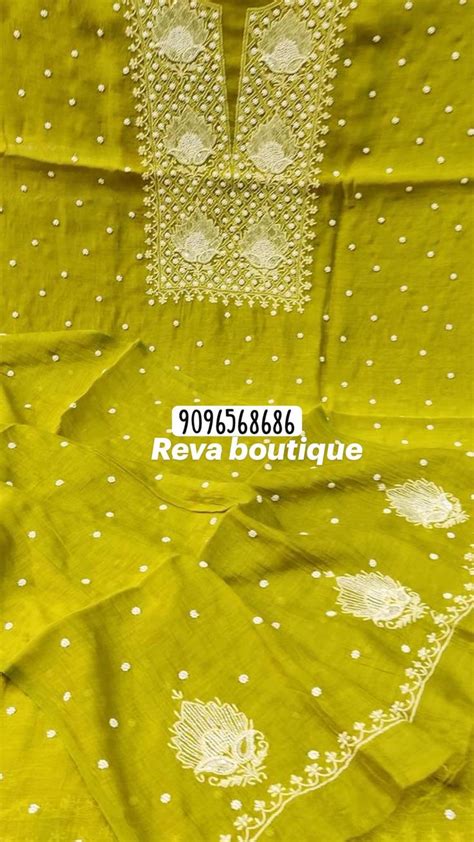 9096568686 Chanderi Suits Reva Boutique