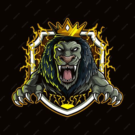 Premium Vector Lions Lighting Mascot Logo Design Illustration For