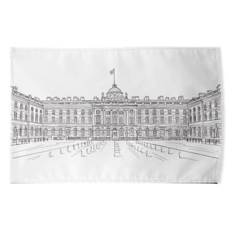 somerset house london architectural  drawing funny tea towels