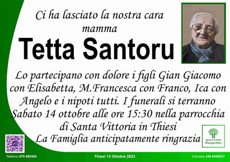 Funerali E Annunci Funebri A Antonietta Santoru Funer24