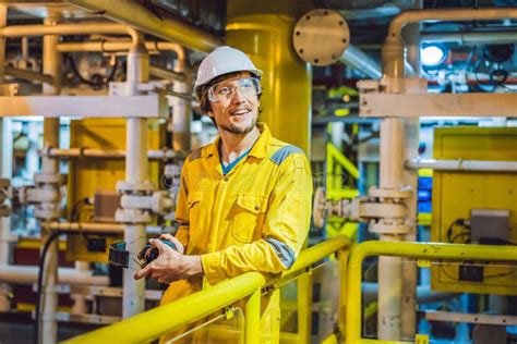 Jeune Homme Dans Un Uniforme Jaune Les Verres Et Le Casque De Travail