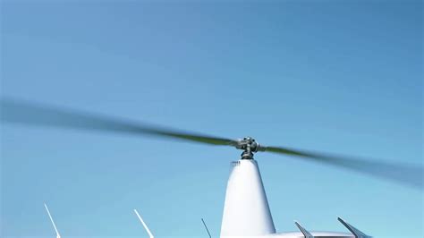 Main Rotor Blades Of Helicopter Rotating Stock Footage SBV-348914754 ...