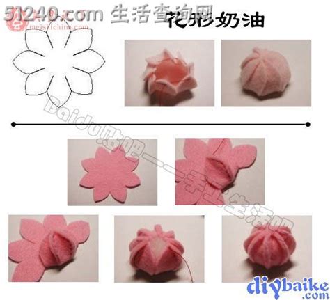 The Instructions For How To Make An Origami Flower With Felt Flowers