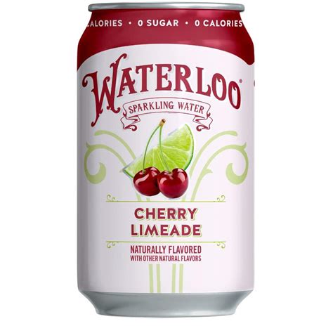 Waterloo Sparkling Water Cherry Limeade 12 Fl Oz Pack Of 24 Zero