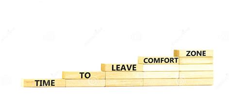 Leave Comfort Zone Symbol Concept Words Time To Leave Comfort Zone On