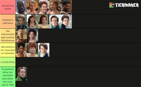 Bridgerton Character Ranking Tier List Community Rankings TierMaker