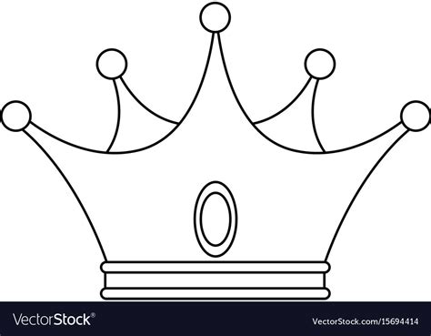 King crown luxury symbol Royalty Free Vector Image