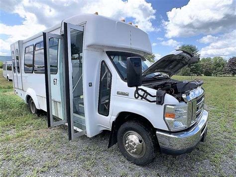 2 Ford E350 Econoline Super Duty Forest River Shuttle Buses And 1 Ford E450 Econoline Super