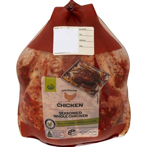 Woolworths Chicken Whole Marinated And Seasoned 1 9kg 2 6kg Woolworths