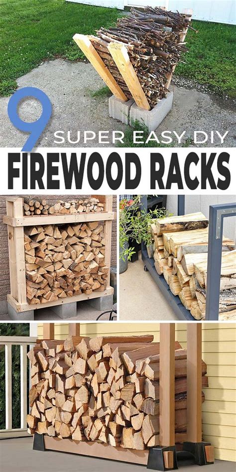 9 Super Easy DIY Outdoor Firewood Racks • The Garden Glove