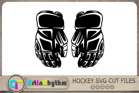 Gloves, Ice Hockey Graphic by artinrhythmCreative Fabrica