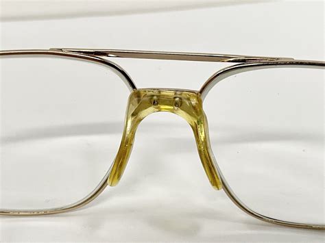 Vintage Mens Gold Aviator Eyeglasses 56 16 145 Good Gem