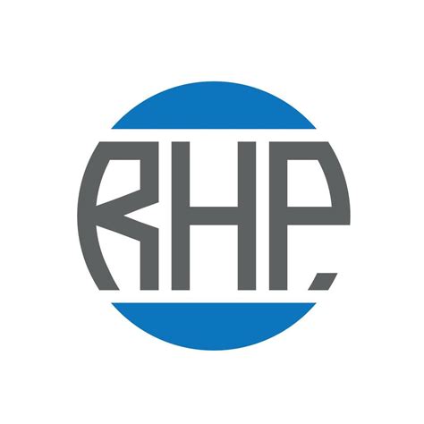 Rhp Letter Logo Design On White Background Rhp Creative Initials