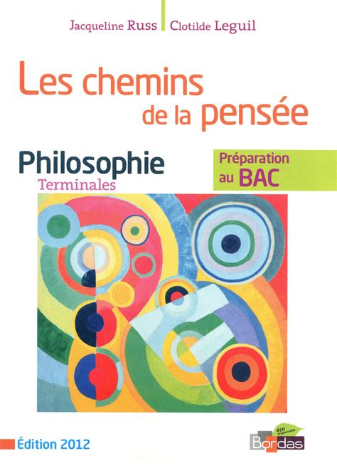 Les Chemins De La Pensée Tle Manuel De Lélève Ed 2012 Editions