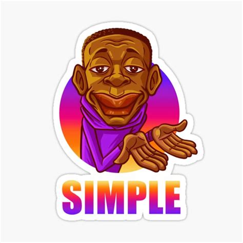 "Simple Tiktok Popular Funny Meme" Sticker for Sale by BubblePieces ...