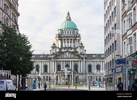 Belfast City Hall From Donegall Place City Of Belfast Northern