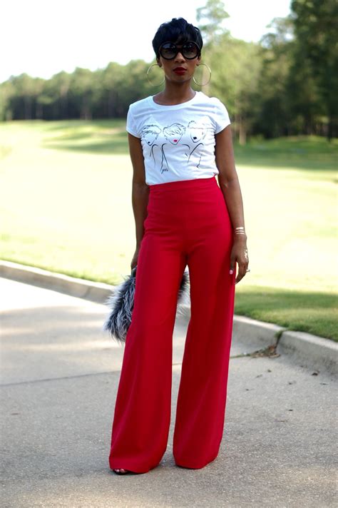 What To Wear With High Waisted Wide Leg Pants