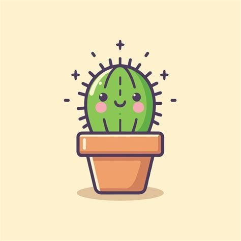 Premium Vector Vector Illustration Of A Funny Cactus Character