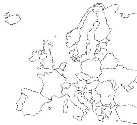 Kolorowanka Mapa Europy Maluchy Pl