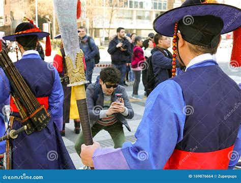 Guard Change Ceremony at the Deoksugung Royal Palace. Soldiers of the Guard Editorial Stock ...