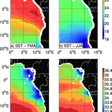 Average Sea Surface Temperature SST And Sea Surface Salinity SSS In