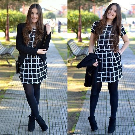 Outfit Falda Cuadros Blanco Y Negro Paperblog