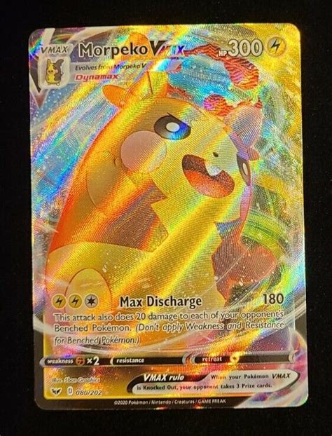 Morpeko Vmax Ultra Rare Full Art Sword And Shield Pokemon