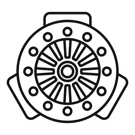 Clutch System Icon Outline Vector Car Disk Vector Art At Vecteezy