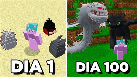 SOBREVIVI 100 DIAS DRAGÕES no MINECRAFT O FILME YouTube