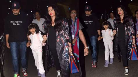 Aishwarya Rai Bachchan Abhishek Bachchan And Aaradhya Bachchan Return