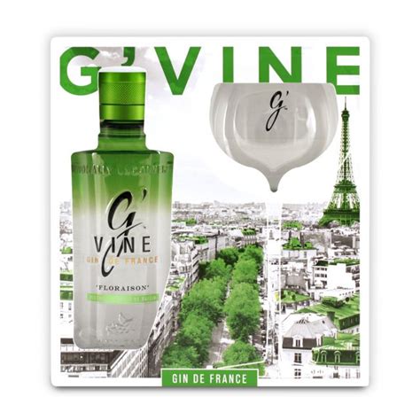 G Vine Floraison 0 7L 40 Vol Coffre Cadeau Verre G Vine Gin