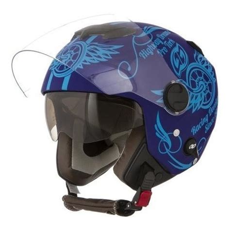 Capacete Pro Tork Aberto Moto New Atomic Highway Dreams Azul Fosco