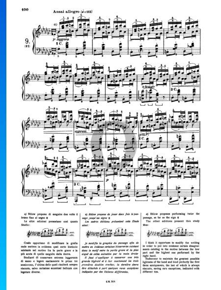 Étude in D flat Major Op 25 No 8 Sheet Music Piano Solo OKTAV