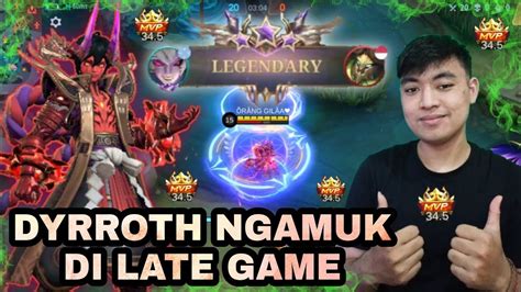 DYRROTH NGAMUK DI LATE GAME BUILD ITEM DYRROTH TERBARU AUTO WIN