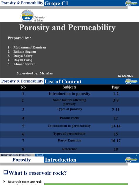 Porosity And Permeability Pdf Permeability Earth Sciences Porosity