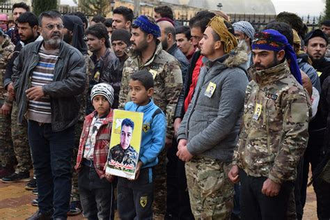 Anf Farewell To Three Sdf Martyrs In Heseke