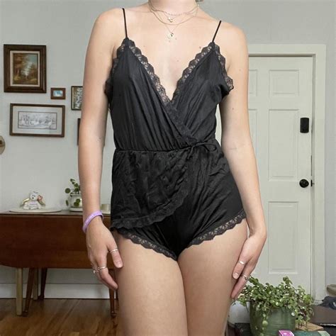 Vintage Lingerie Romper Vintage Lingerie Womens Depop