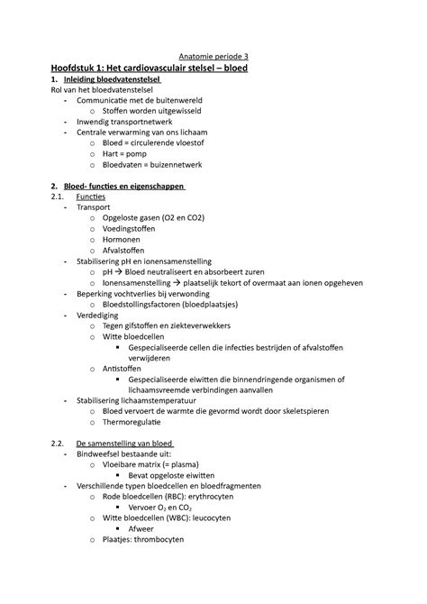 Zorgthema 4 Medicatie En Invasieve Handelingen Anatomie Periode 3