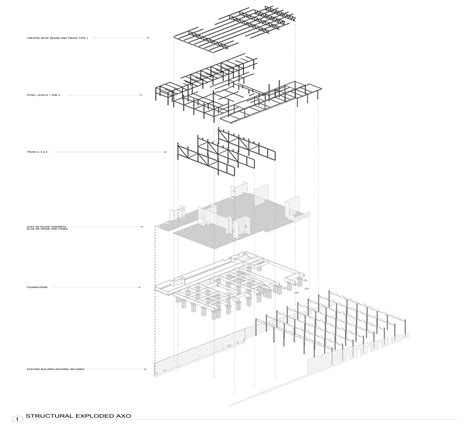 Structural Exploded Axonometric Columbia Gsapp