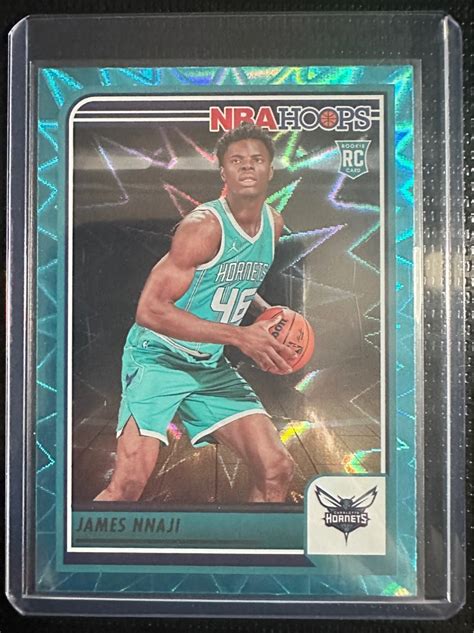 2023 2024 Panini NBA Hoops James Nnaji Teal Explosion 240 RC Hobbies